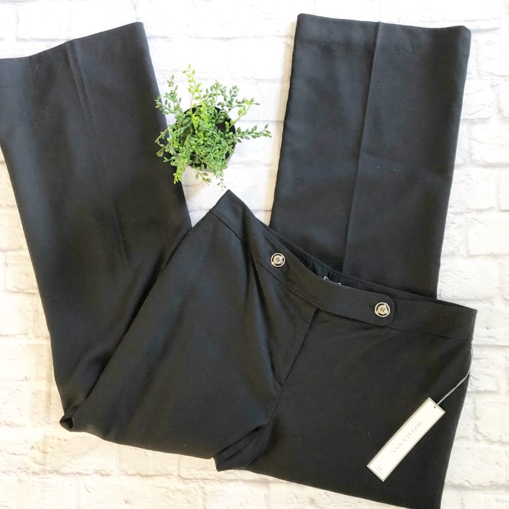 NWT Ann Taylor black wool Margo pants 14